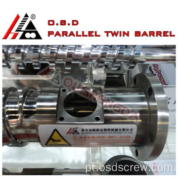 38CrMoAlA Parafuso duplo paralelo e cilindro para máquina extrusora de plástico (fabricantes de cilindro de parafuso)